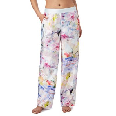 Multi-coloured 'Hanging Gardens' print pyjama bottoms